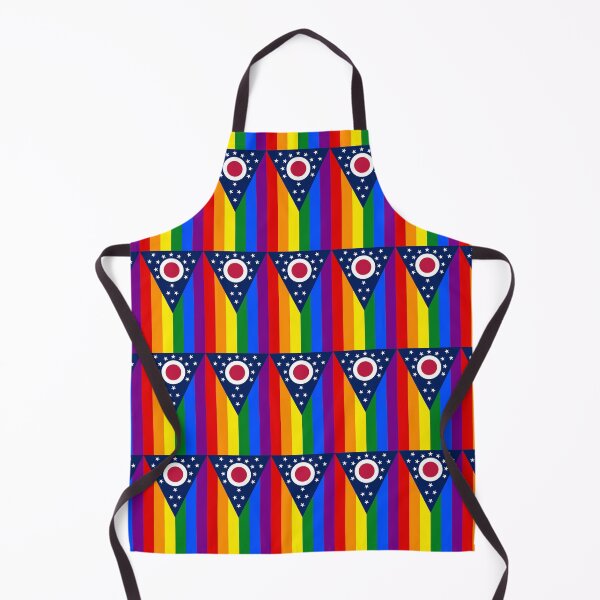 Item preview, Ohio LGBT Flag Vertical designed and sold by WokeBespoke.