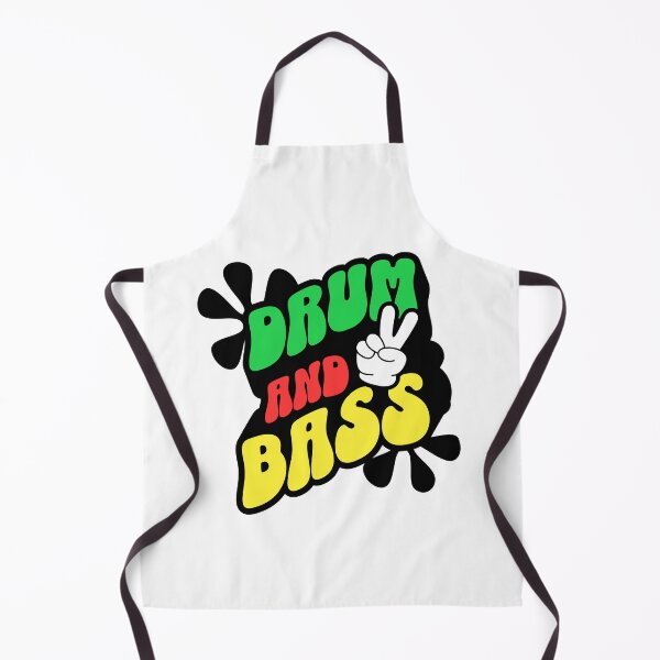 Item preview, DRUM AND BASS - Retro Peace Fingers (black/red/green) designed and sold by Discothreadz.