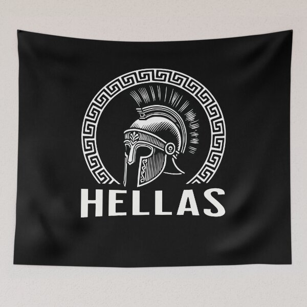 Aperçu de l'œuvre Hella Casque Hoplite de la Grèce antique créée et vendue par Agema Apparel.