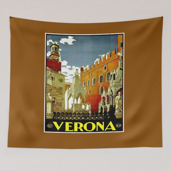 Item preview, Verona Italy Vintage Travel and Tourism Advertising Print designed and sold by posterbobs.