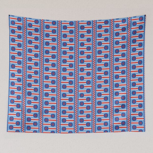 Item preview, Colorful Egyptian Ai Made Infinite Pattern Endless Geometry designed and sold by EvergreenMotifs.