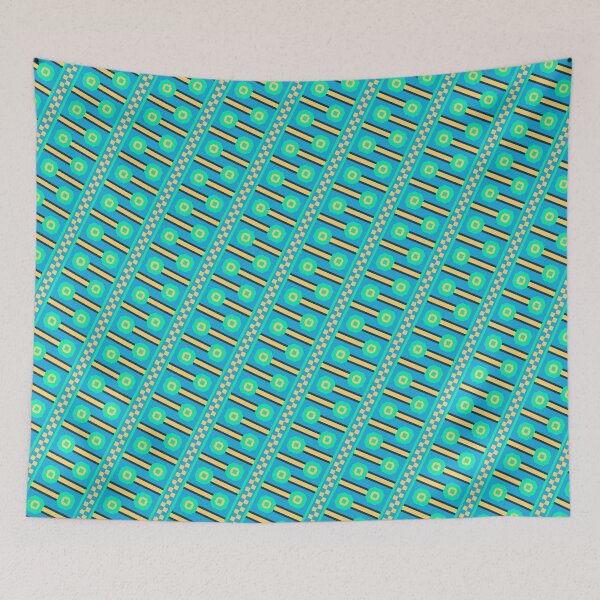 Item preview, Colorful Egyptian Ai Made Infinite Pattern Endless Geometry designed and sold by EvergreenMotifs.