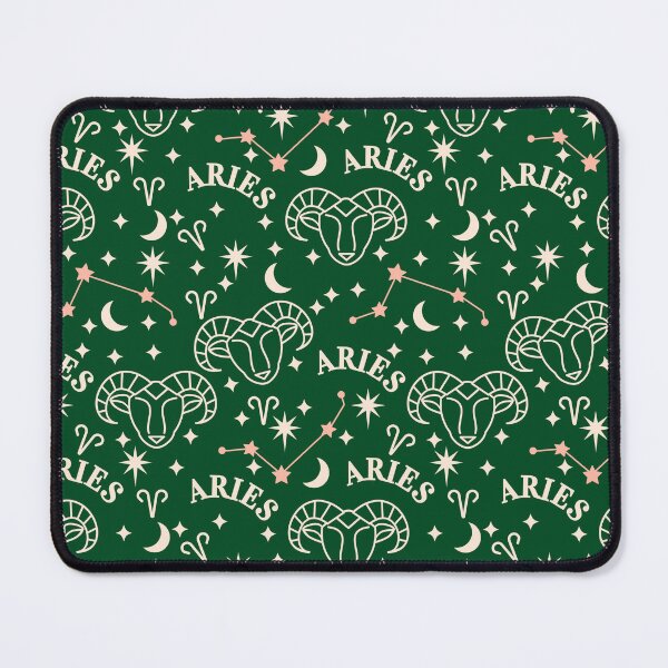 Item preview, Green Aries Ram Zodiac Sign designed and sold by dottiedigitals.