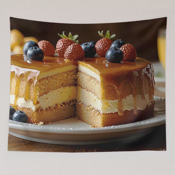 Item preview, Heavenly Sponge Cake designed and sold by ArtfullMinds.