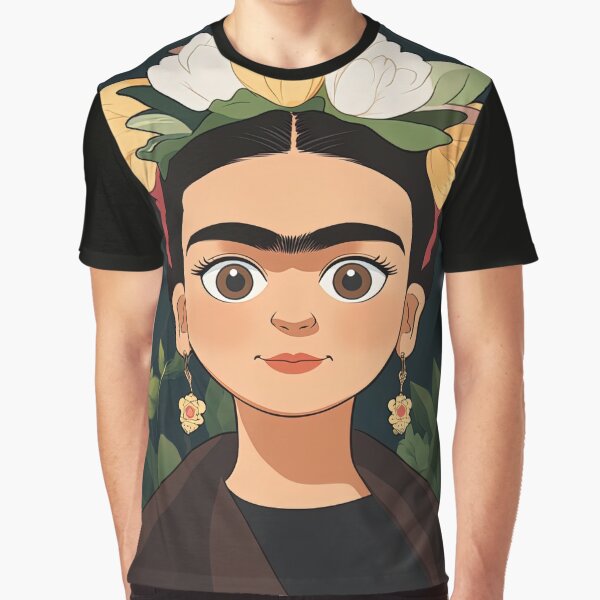 Item preview, Frida Kahlo, portrait | Anime style designed and sold by ComicsFactory.