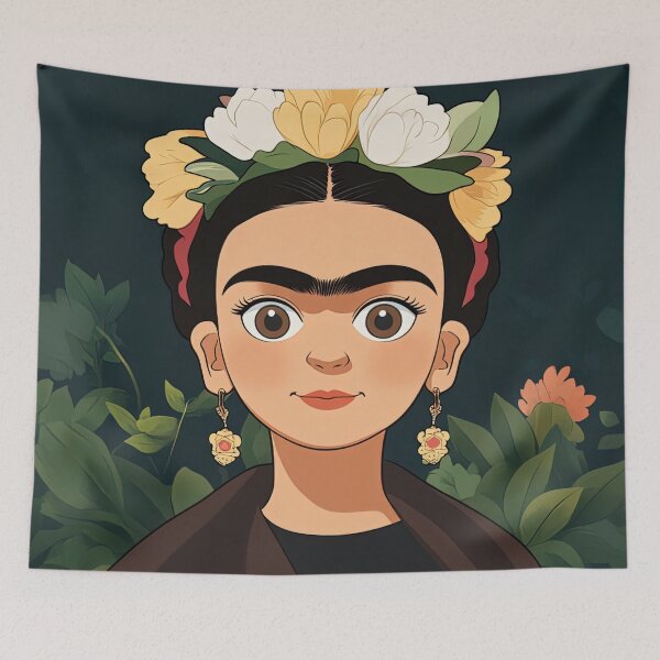 Item preview, Frida Kahlo, portrait | Anime style designed and sold by ComicsFactory.