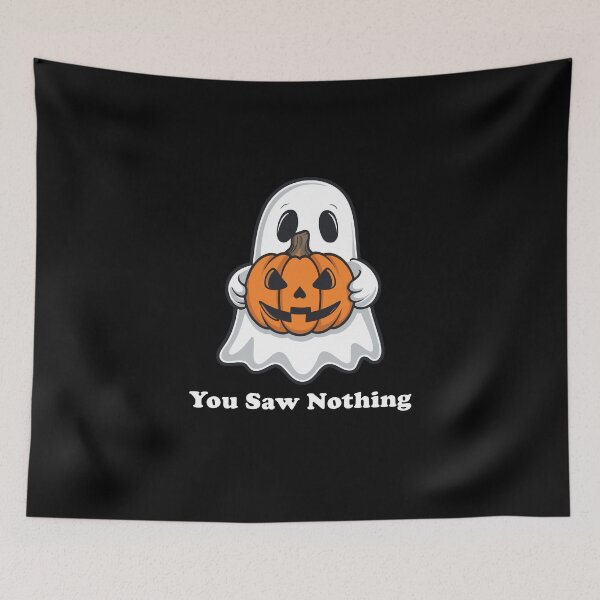 Item preview, You Saw Nothing - Halloween Ghost Silent Violence designed and sold by ArtCornerStudio.
