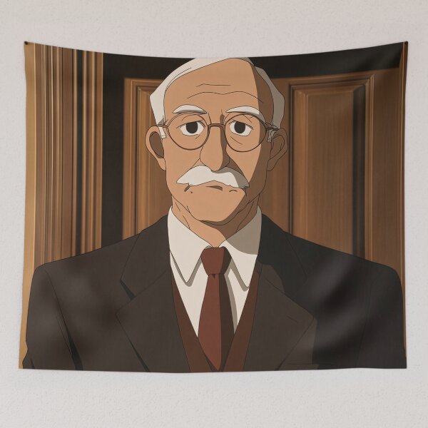 Item preview, Friedrich Hayek | Anime style designed and sold by ComicsFactory.