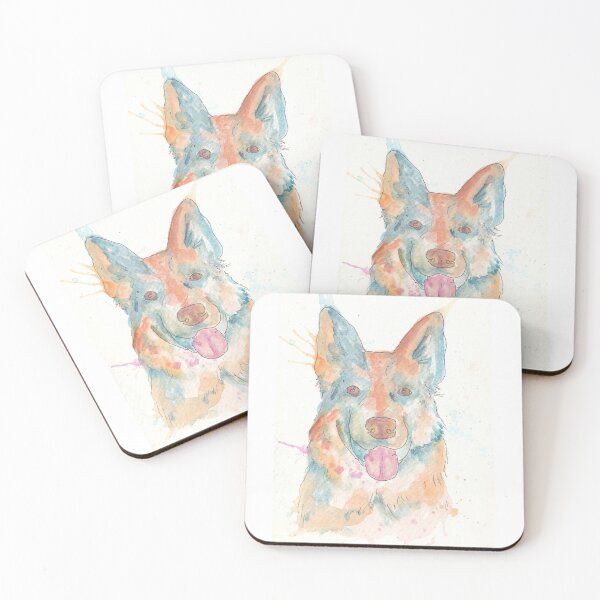 Item preview, Border Collie Aussie Handmade Watercolor | SqueakySketches designed and sold by SqueakySketches.
