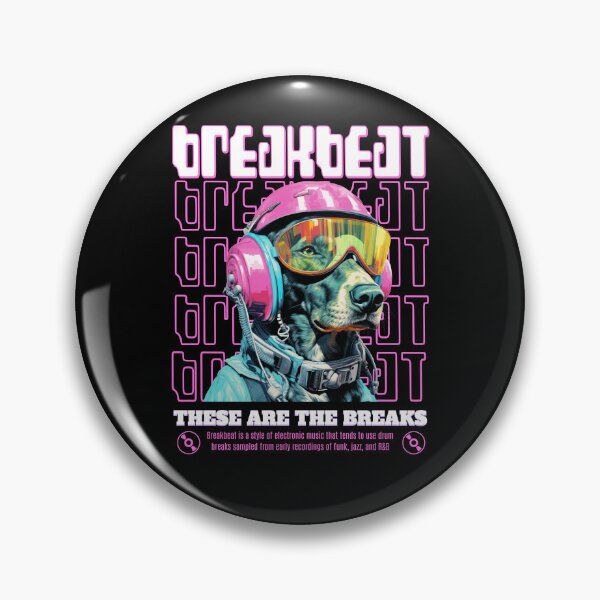 Artikelvorschau, BREAKBEAT - Kopfhörerhund (weiß) entworfen und verkauft von Discothreadz.