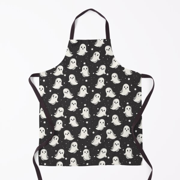 Item preview, Seamless Pattern of Spooky Season: Cute Spooky Ghost Ink Drawing, Black Color, Simple Modern Design designed and sold by · GAMING SOUL ·.