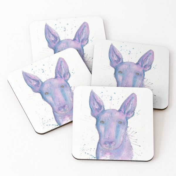 Item preview, Watercolor Bull Terrier Handmade Watercolor | SqueakySketches designed and sold by SqueakySketches.