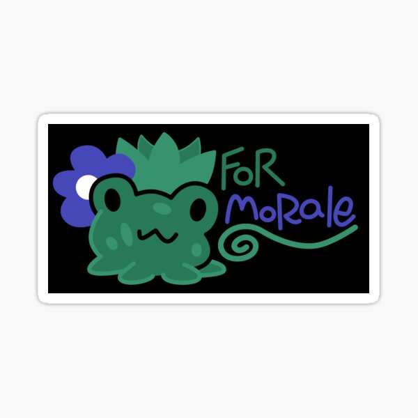 Floral Frog for Morale Sticker