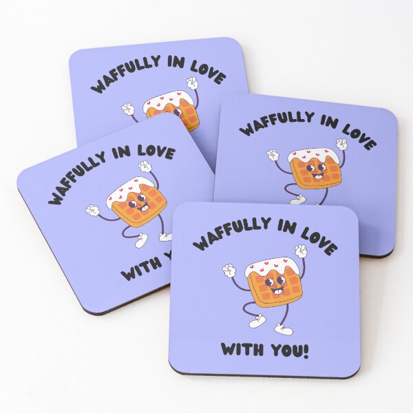 Item preview, Kawaii Waffle and Hearts Waffully in Love With You  designed and sold by Neeshki.