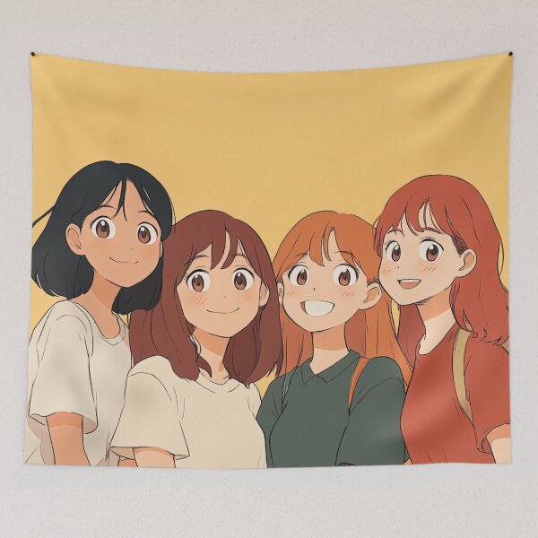 Item preview, Friends | Anime style designed and sold by ComicsFactory.