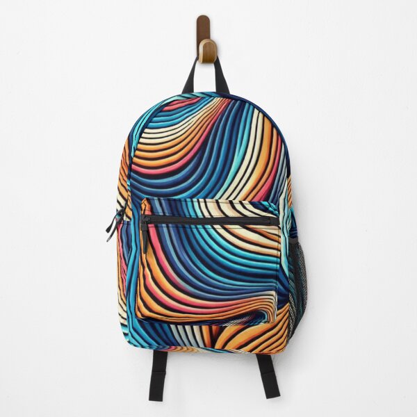 Item preview, Colorful waves,illusion line art, curves, abstract pattern designed and sold by Yas_oma.