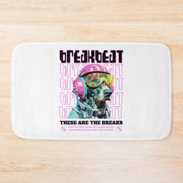 Item preview, BREAKBEAT  - Headphone Dog (black)  designed and sold by Discothreadz.
