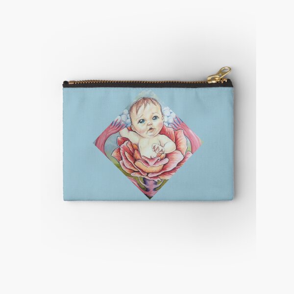 Item preview, Life baby emerging from flowery uterus popsurreal designed and sold by SaskiaFranken.