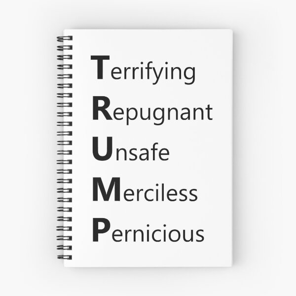 Item preview, Anti Trump bold text design designed and sold by GetItGiftIt.