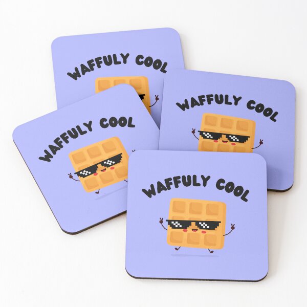 Item preview, Kawaii Waffle Wearing Sunglasses Waffuly Cool designed and sold by Neeshki.