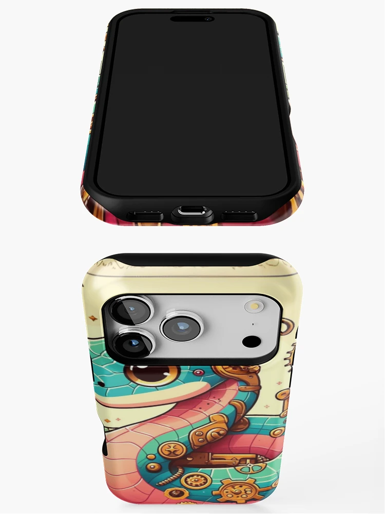 Thumbnail 3 of 4, iPhone Case, Steampunk Bismarck Ringed Python designed and sold by Sillytoe.