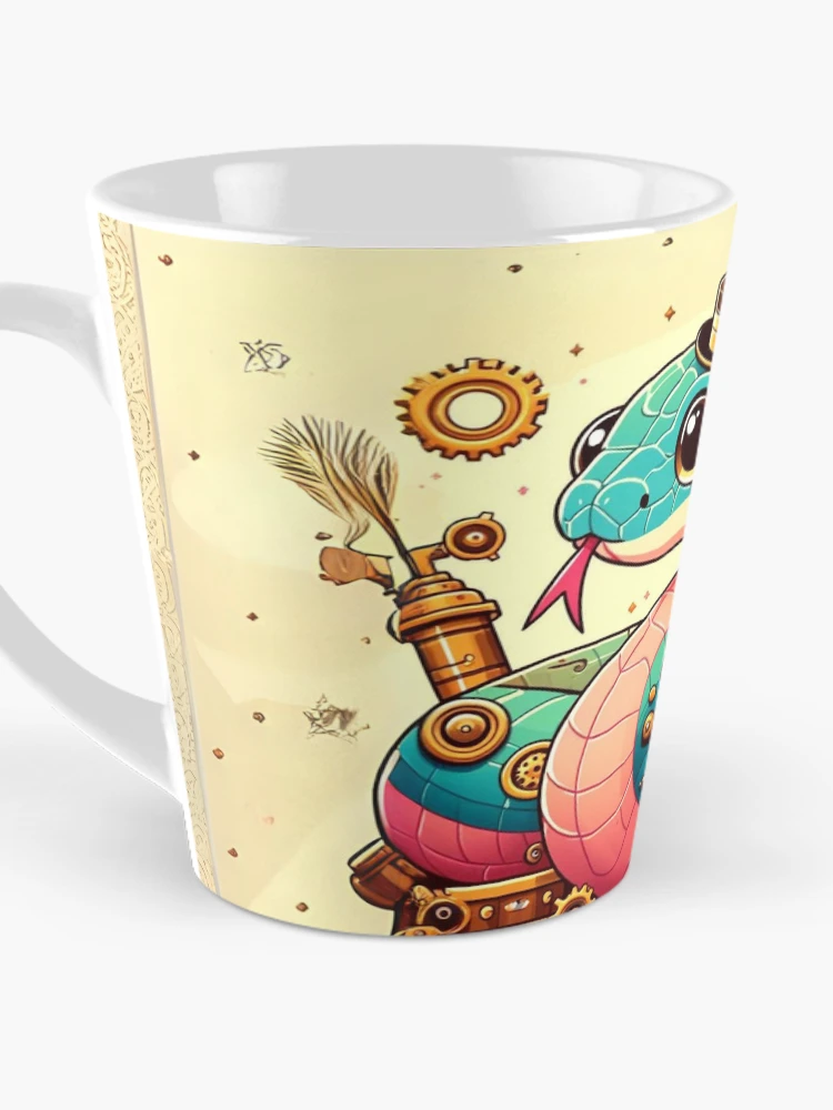 Thumbnail 3 of 4, Coffee Mug, Steampunk Bismarck Ringed Python designed and sold by Sillytoe.
