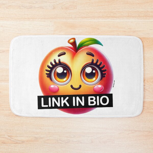 Item preview, Link in Bio Peach designed and sold by zeeteezofficial.