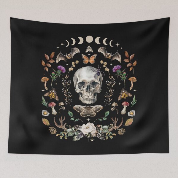 Item preview, Whimsigoth SCULL Bat & Moth  designed and sold by Fairymeshop.