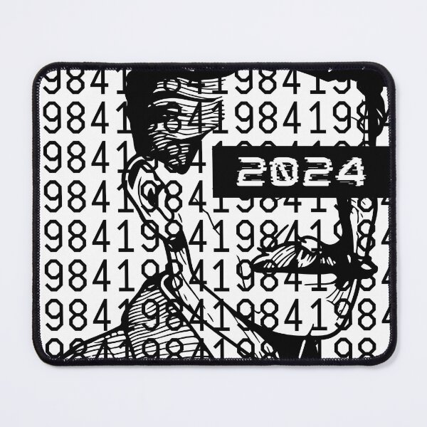 Item preview, 40 Years Late(r) George Orwell 1984 Dystopia T-Shirt, Retro Future Propaganda Shirt, Big Brother Conspiracy Prediction Tee, Obey Censor Top designed and sold by DropDeadDsgns.