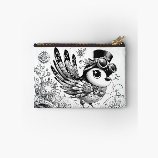 Item preview, Steampunk Black and White Warbler designed and sold by Sillytoe.