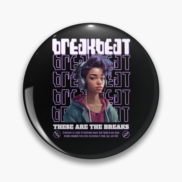 Item preview, BREAKBEAT  - Headphone Girl (white)  designed and sold by Discothreadz.