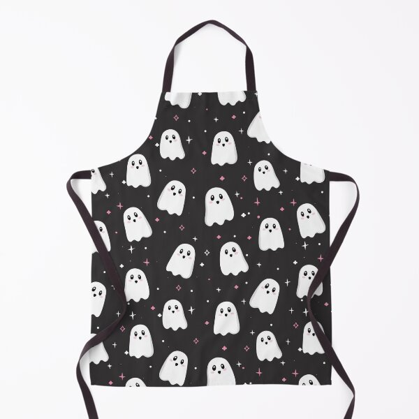 Item preview, White, black and pink pattern of cute ghost kawaii spooky and adorable minimalism fashion outfit designed and sold by · GAMING SOUL ·.