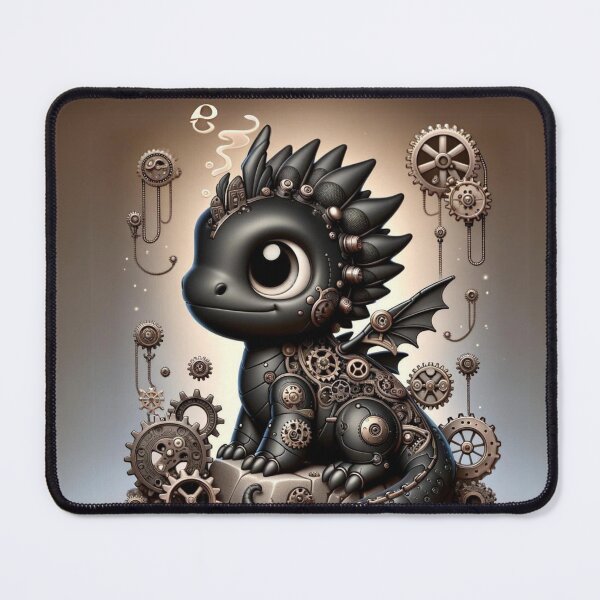 Item preview, Steampunk Black Dragon Lizard designed and sold by Sillytoe.