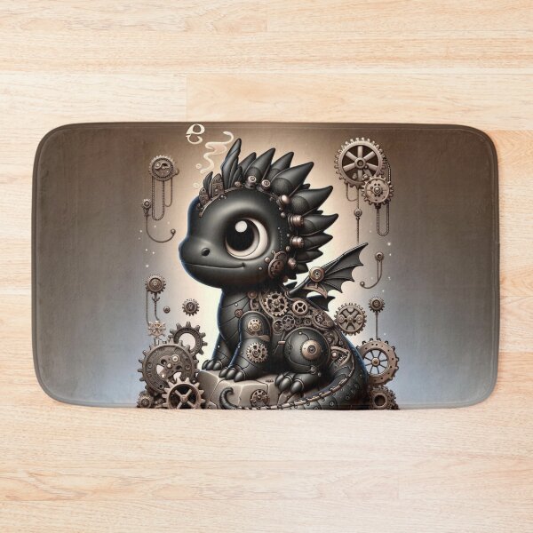 Item preview, Steampunk Black Dragon Lizard designed and sold by Sillytoe.