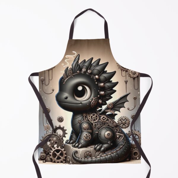 Item preview, Steampunk Black Dragon Lizard designed and sold by Sillytoe.
