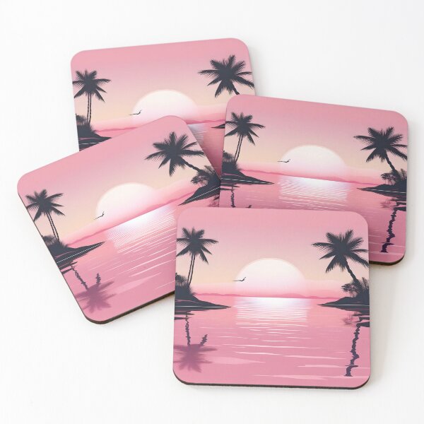 Item preview, Pink Sunset with Palm Trees designed and sold by Fab-Haven.