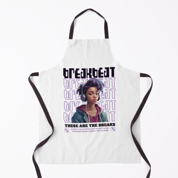 Item preview, BREAKBEAT  - Headphone Girl (black)  designed and sold by Discothreadz.