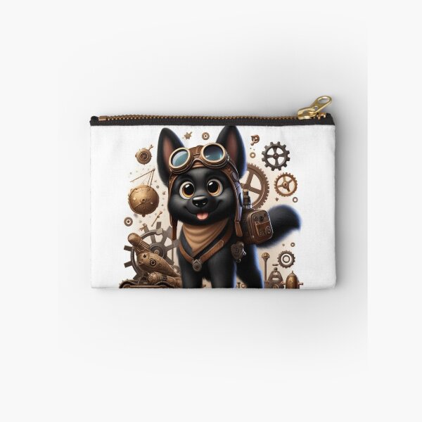 Item preview, Steampunk Black German Shepherd designed and sold by Sillytoe.