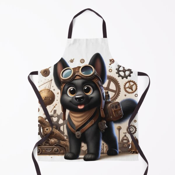 Item preview, Steampunk Black German Shepherd designed and sold by Sillytoe.