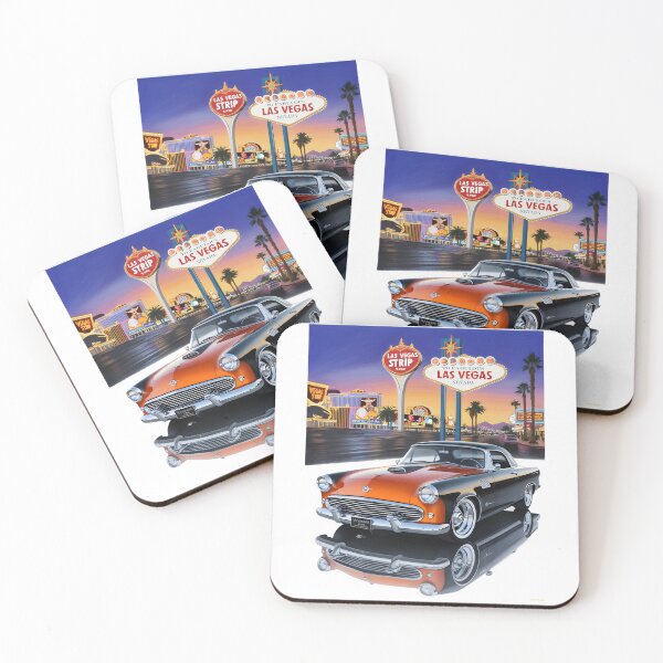 Item preview, American retro car poster with fantasy hardtop convertible black-orange designed and sold by Museum Of Non-Existing Art.