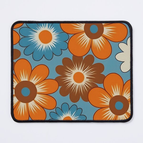 Item preview, Groovy 70s Vintage Retro Floral, Flowers designed and sold by saloui.