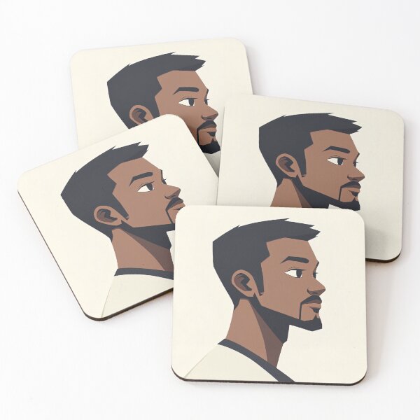 Item preview, Gabonese man, portrait | Anime style designed and sold by ComicsFactory.