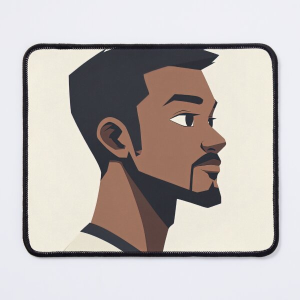 Item preview, Gabonese man, portrait | Anime style designed and sold by ComicsFactory.