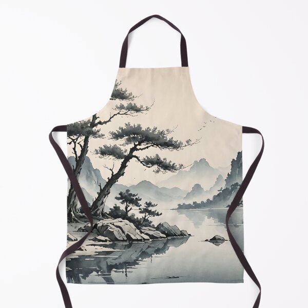 Item preview, Serene Mountain Landscape in Watercolor Style designed and sold by Fab-Haven.