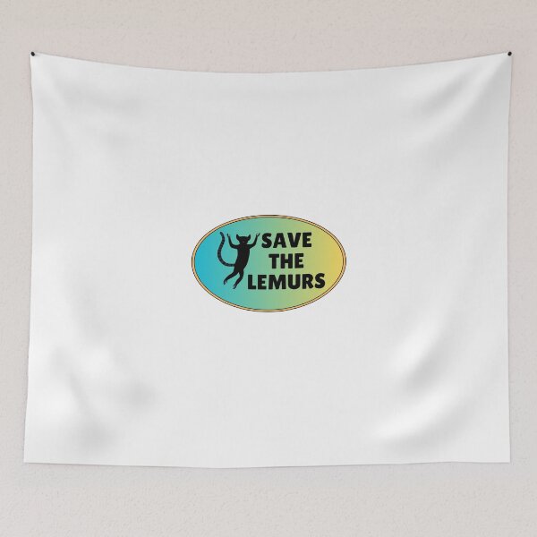 Item preview, save the lemurs, endangered designed and sold by designemarket.