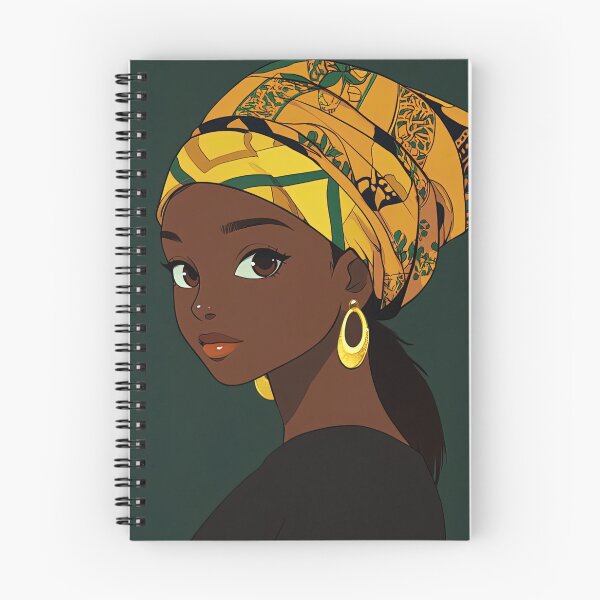 Item preview, Gabonese woman | Anime style designed and sold by ComicsFactory.