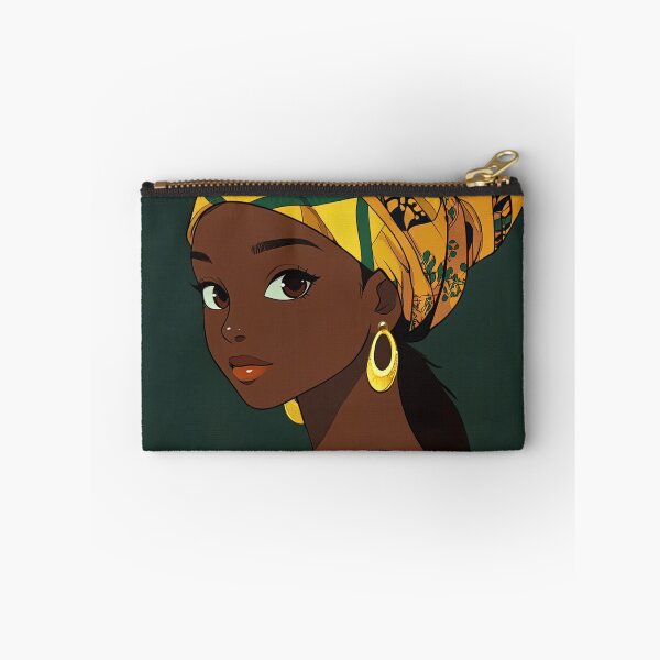 Item preview, Gabonese woman | Anime style designed and sold by ComicsFactory.