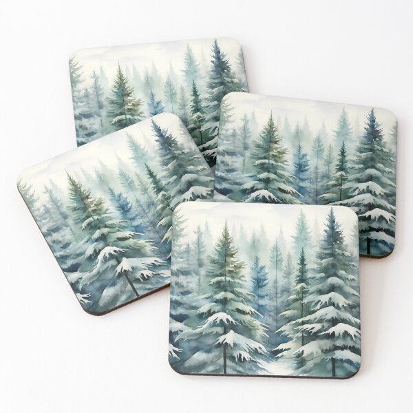 Artikelvorschau, Winter Atem Aquarell Malerei #2 entworfen und verkauft von NatureSight.