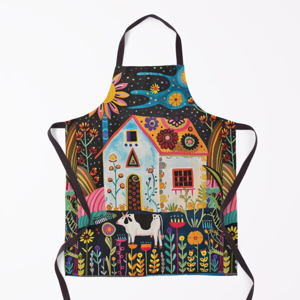 Item preview, Cow in the Countryside - Naive Art designed and sold by Piotrek0001.