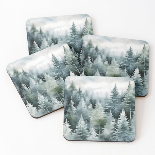 Artikelvorschau, Winter Atem Aquarell Malerei #3 entworfen und verkauft von NatureSight.